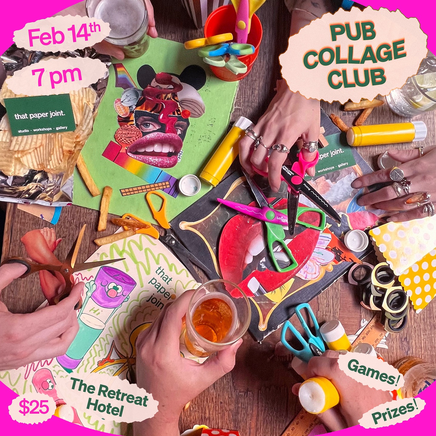 That Paper Joint x Retreat Hotel 'Pub Collage Club' 