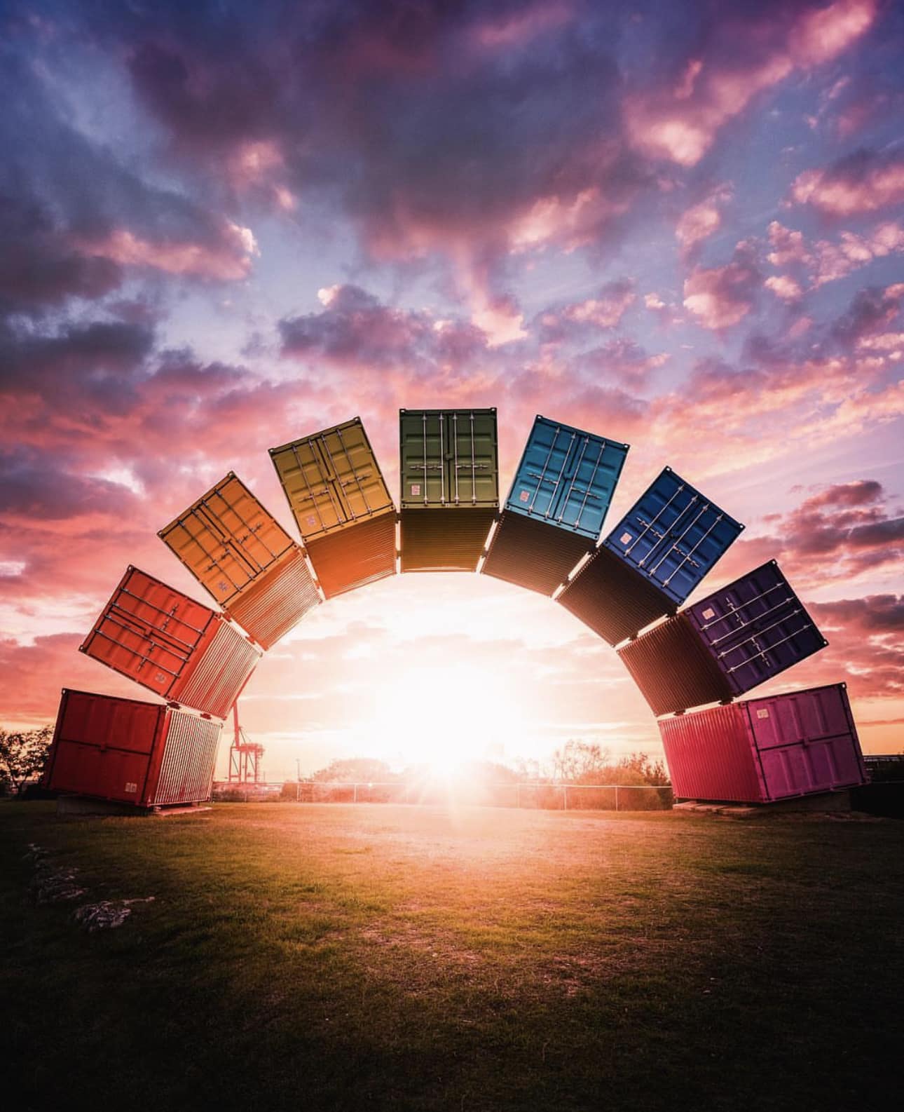 Rainbow Sea Containers (Image Credit: @phlyimages)