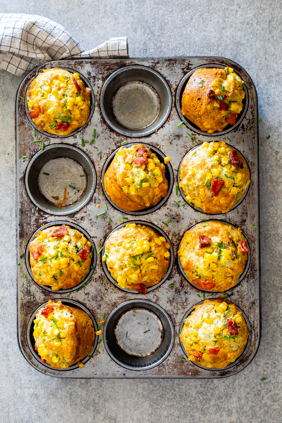 Bacon & Corn Muffins