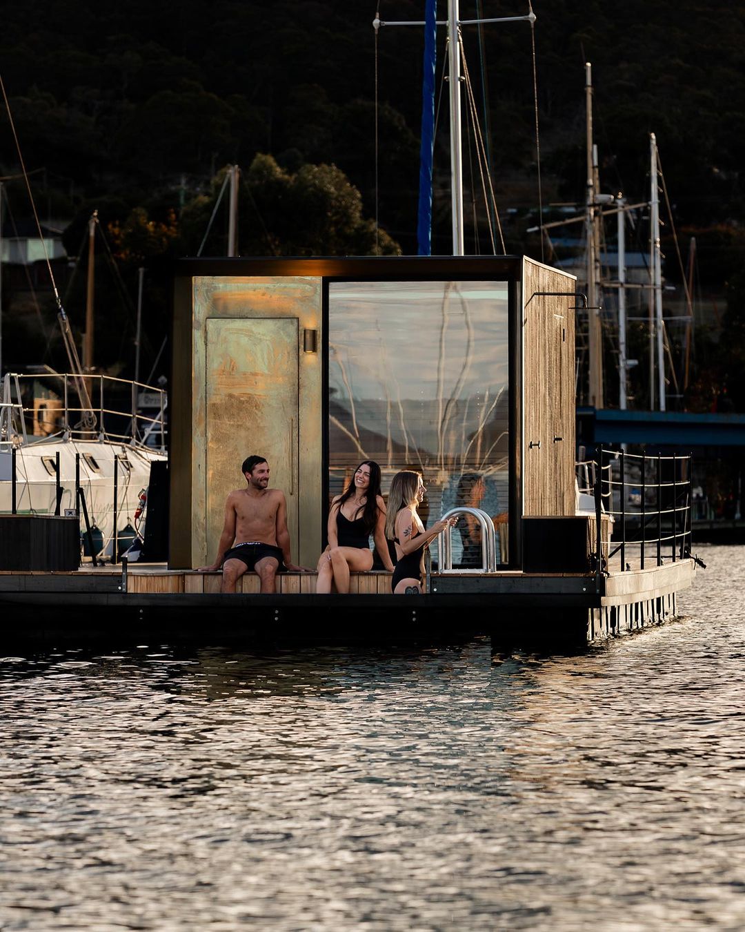 Sauna Boat (Image Credit: Natasha Mulhall Photography)