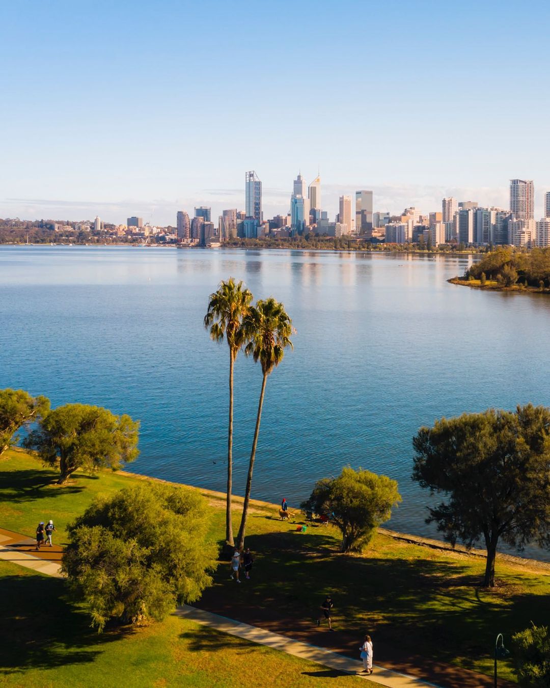South Perth Foreshore (Image Credit: Sky Perth)