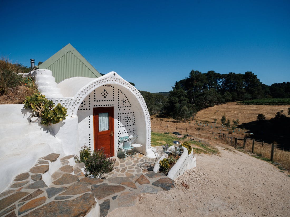 Earthship Ironbank. Image credit: Visit South Australia