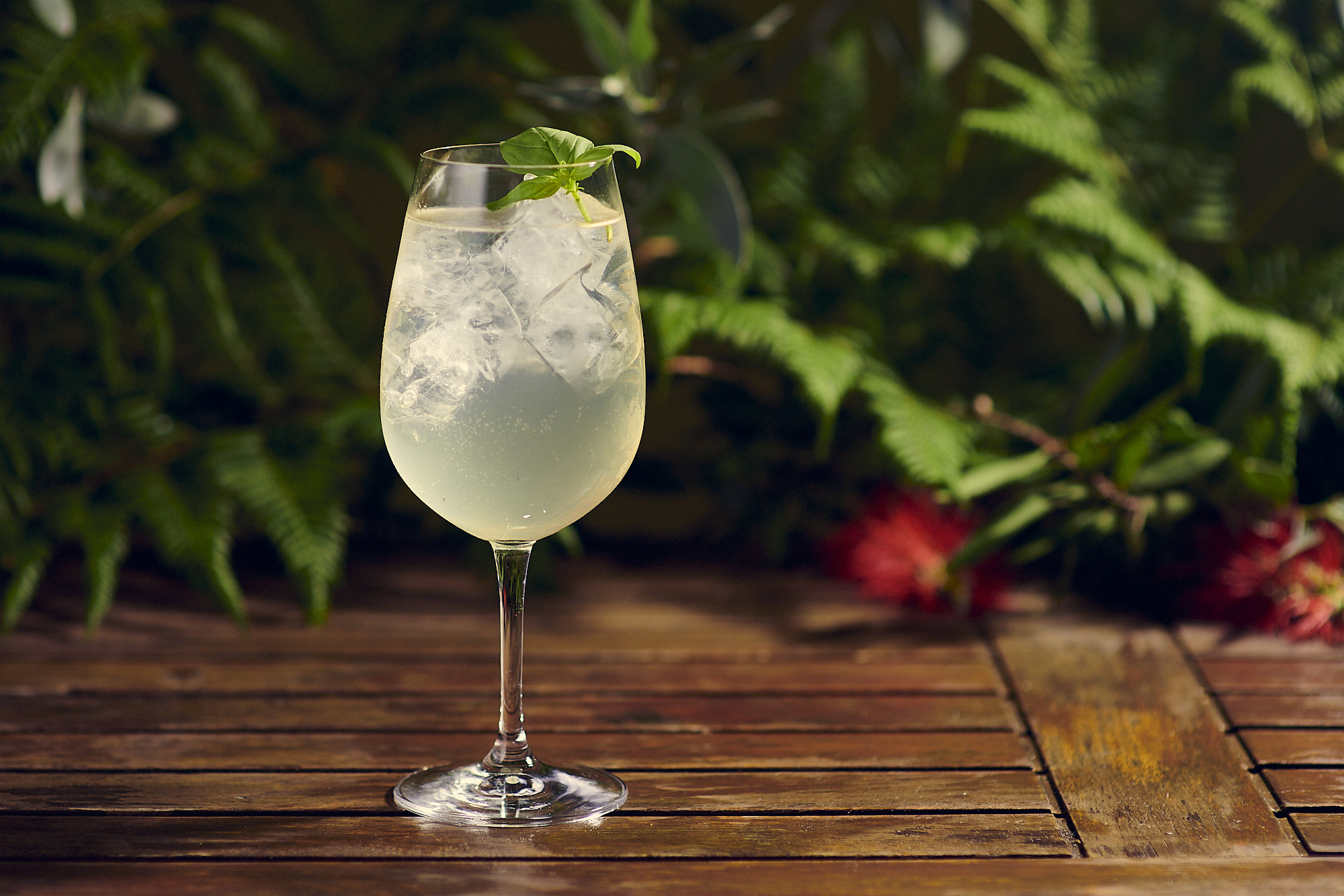 The Botanist's Pear & Basil Spritz