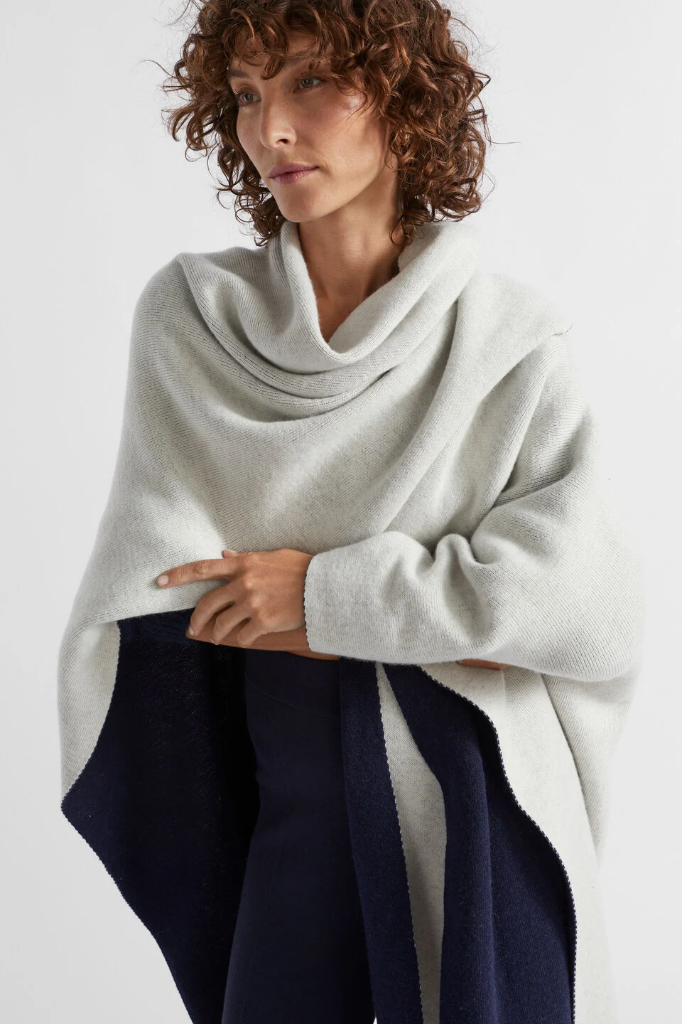 Wool Blend Wrap from Seed