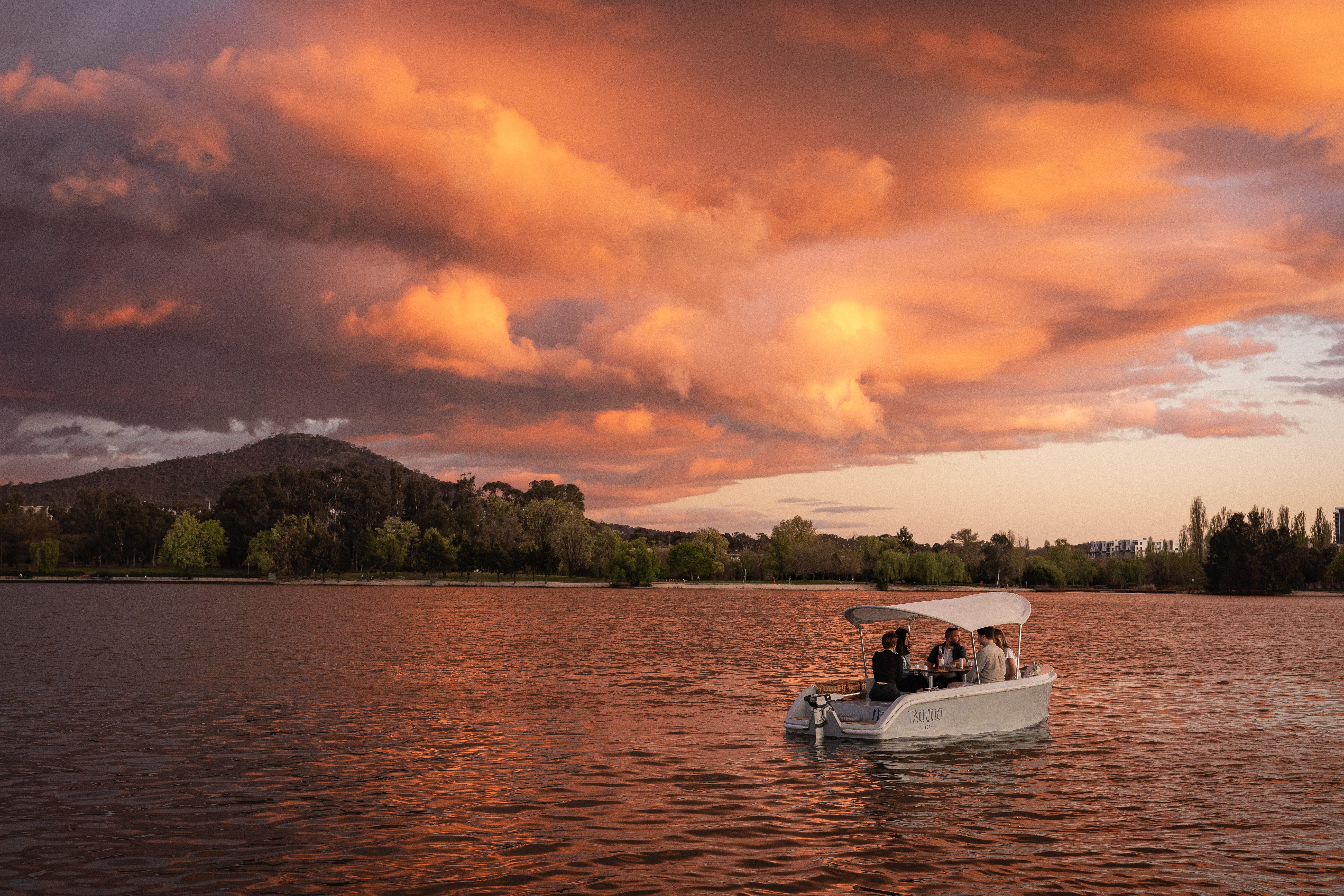 GoBoat Lake Burley Griffin (Image Credit: VisitCanberra)