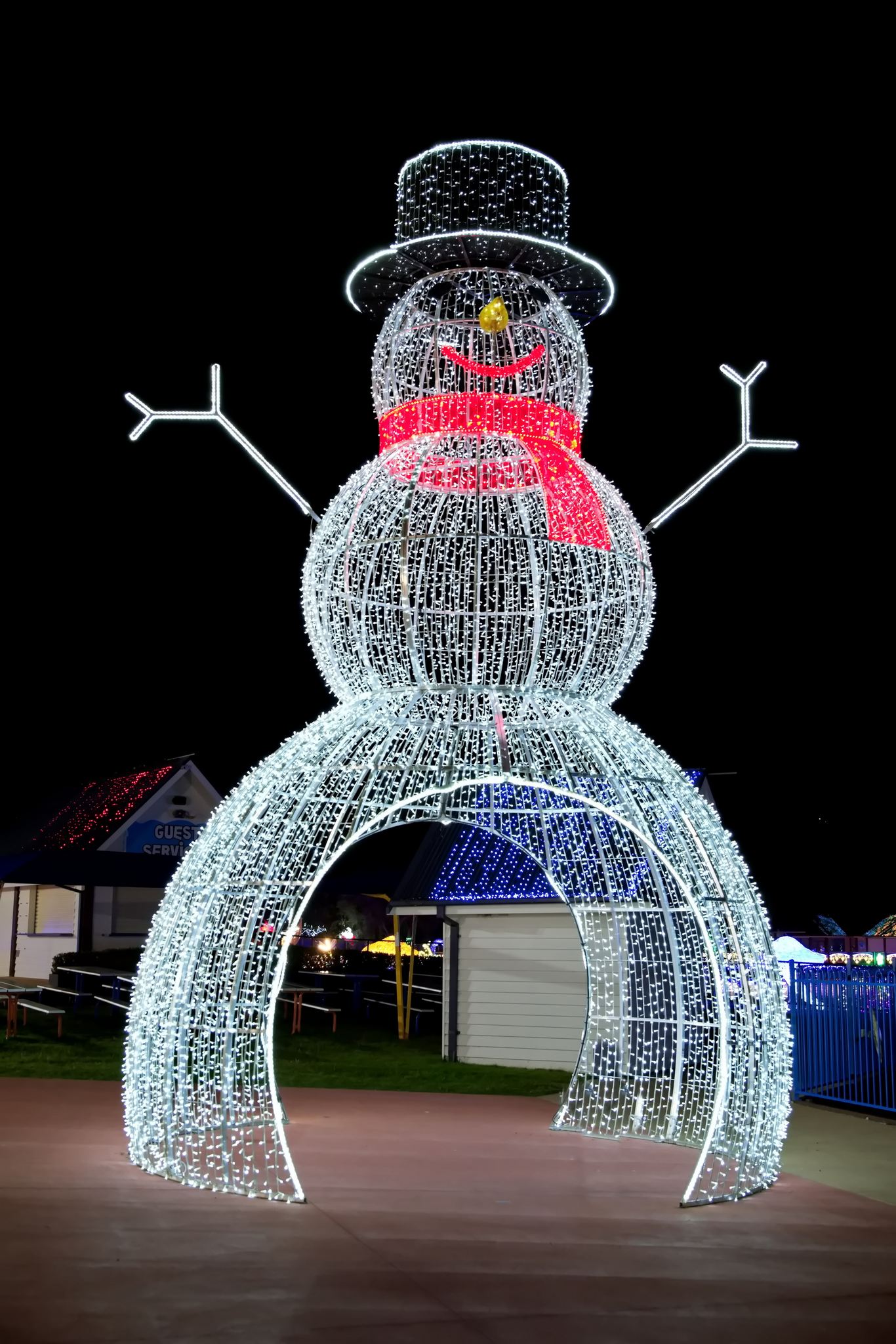 Adventure Park Geelong Christmas Light Projections