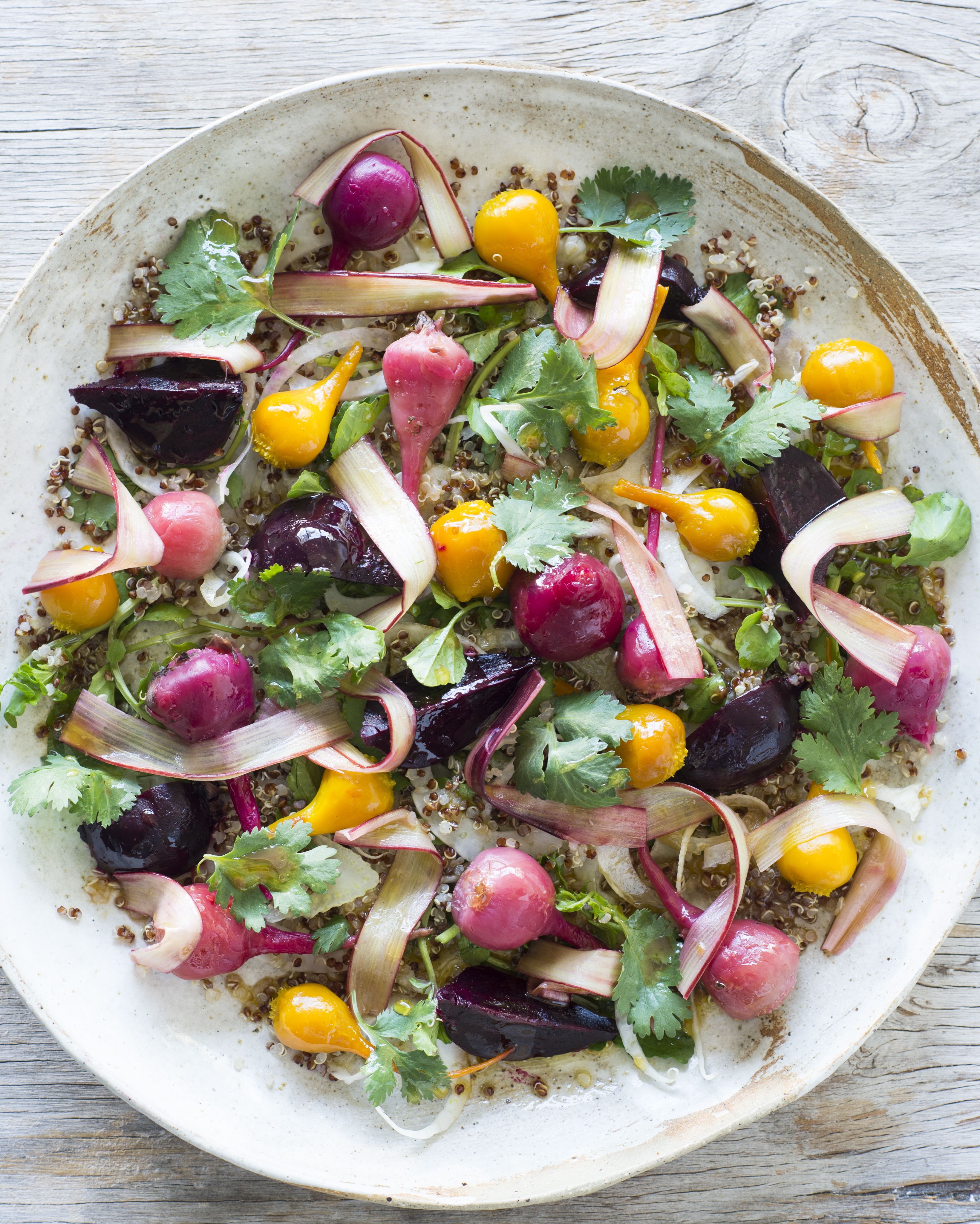 Kitchen by Mike Beetroot, Quinoa, Rhubarb & Ponzu