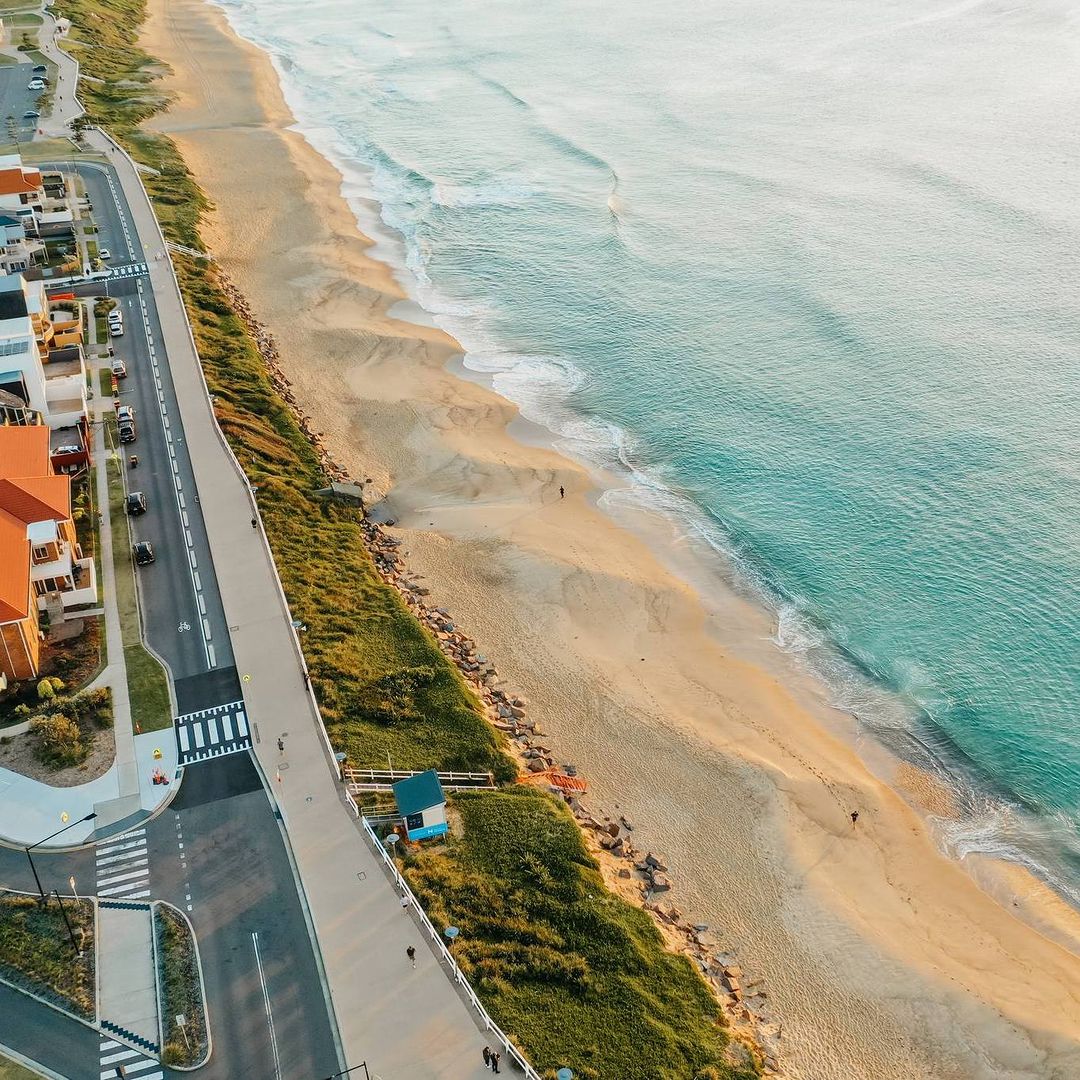 Newcastle Beach (Image Credit @citynewcastle.au)